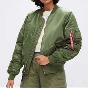 *SOLD* Alpha Industries Classic Flight Bomber Jacket Sage Green (Small)